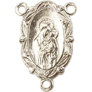 Gold Plate Crucifix Rosary Center Rosary Center