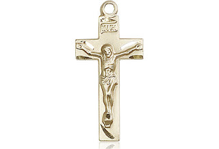 14kt Gold Crucifix Medal