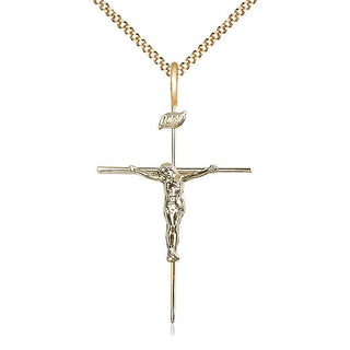 14kt Gold Filled Crucifix Medal Catholic Jewelry