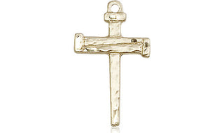 14kt Gold Nail Cross Medal