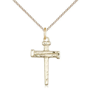14kt Gold Nail Cross Medal