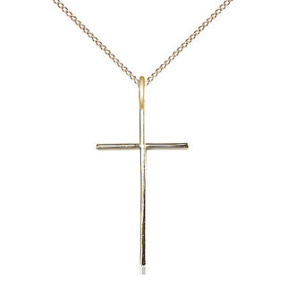 14kt Gold Filled Cross Medal Catholic Jewelry