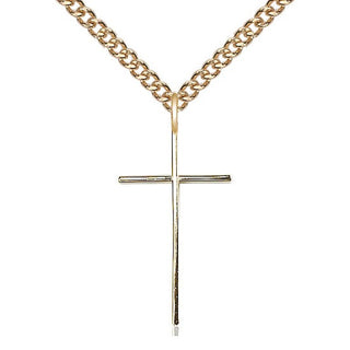 14kt Gold Filled Cross Medal Catholic Jewelry