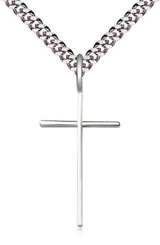 Sterling Silver Cross Medal Catholic Jewelry