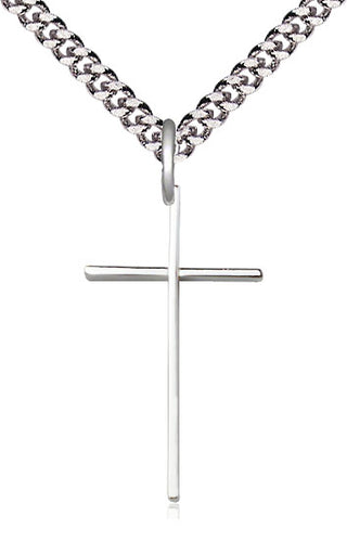 Sterling Silver Cross Medal Catholic Jewelry