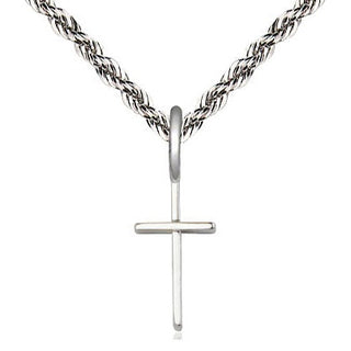 Sterling Silver Cross Medal Religious and Catholic Jewelry