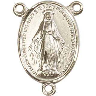 Gold Plate Miraculous Rosary Center Rosary Center