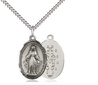 Pewter Miraculous Medal Religious Jewelry