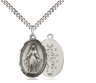 Pewter Miraculous Medal Religious Jewelry