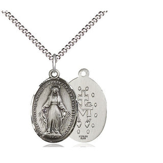 Sterling Silver Miraculous Medal Religious Jewelry
