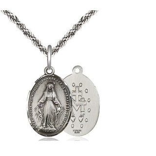Sterling Silver Miraculous Medal Religious Jewelry