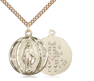 14kt Gold Filled Miraculous Medal Catholic Jewelry