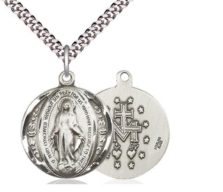 Sterling Silver Miraculous Medal Catholic Jewelry
