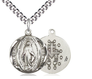 Sterling Silver Miraculous Medal Catholic Jewelry