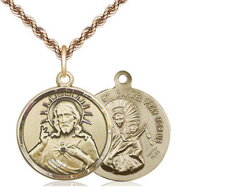 14kt Gold Filled Scapular Medal Catholic Jewelry