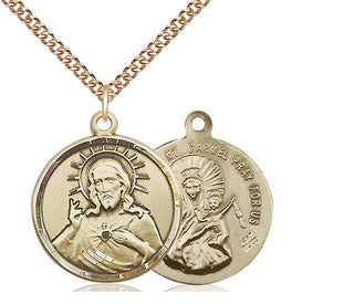 14kt Gold Scapular Medal