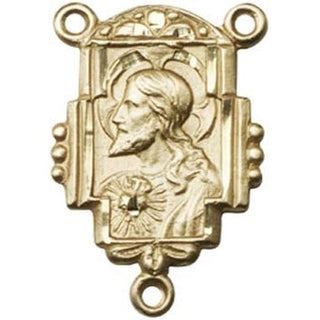 14kt Gold Scapular Rosary Center Rosary Center