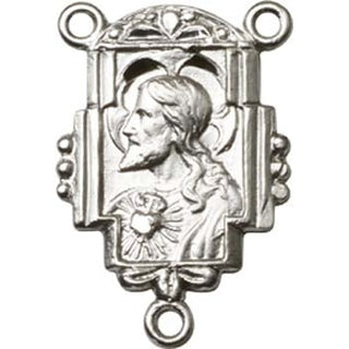Silver Plate Scapular Rosary Center Rosary Center
