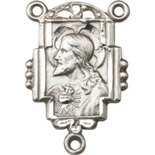 Sterling Silver Scapular Rosary Center