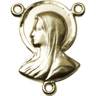 Gold Plate Madonna Rosary Center Rosary Center