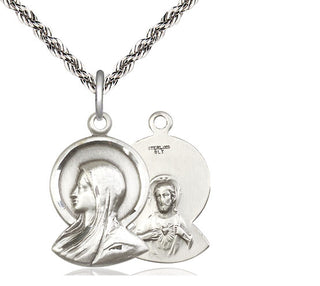 Sterling Silver Madonna Medal Religious Jewelry