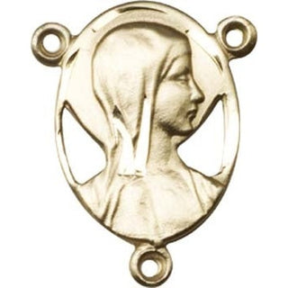 14kt Gold Filled Madonna Rosary Center Rosary Center