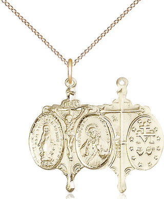 14kt Gold Novena Medal