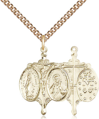 14kt Gold Novena Medal