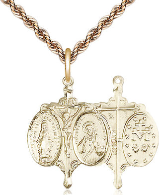 14kt Gold Novena Medal