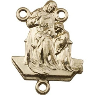 Gold Plate Saint Ann Rosary Center Rosary Center