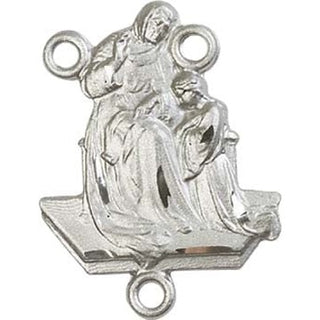 Silver Plate Saint Ann Rosary Center Rosary Center