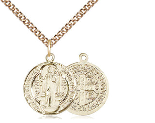 14kt Gold Saint Benedict Medal