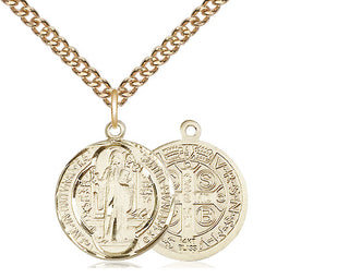 14kt Gold Saint Benedict Medal