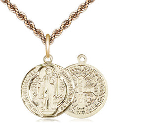 14kt Gold Saint Benedict Medal