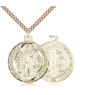 14kt Gold Saint Benedict Medal