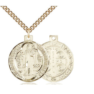 14kt Gold Saint Benedict Medal