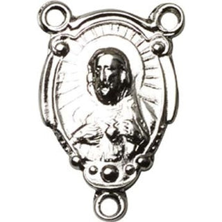 Silver Plate Scapular Rosary Center Rosary Center