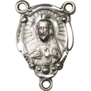 Sterling Silver Scapular Rosary Center