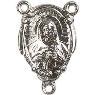 Silver Plate Crucifix Rosary Center Rosary Center