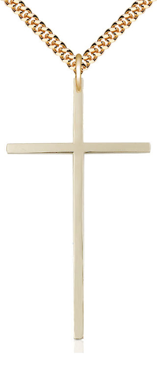 14kt Gold Filled Cross Medal Catholic Jewelry