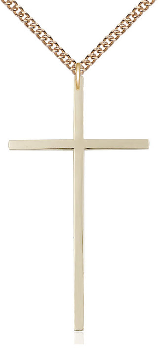 14kt Gold Filled Cross Medal Catholic Jewelry