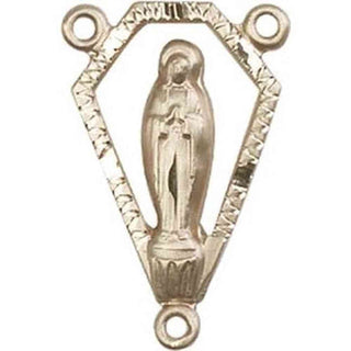 14kt Gold Filled Miraculous Rosary Center Rosary Center