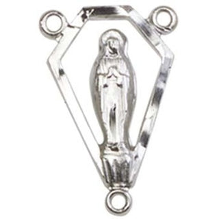 Silver Plate Miraculous Rosary Center Rosary Center