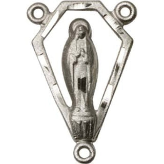 Sterling Silver Miraculous Rosary Center Rosary Center
