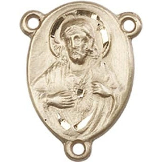 14kt Gold Scapular Rosary Center Rosary Center
