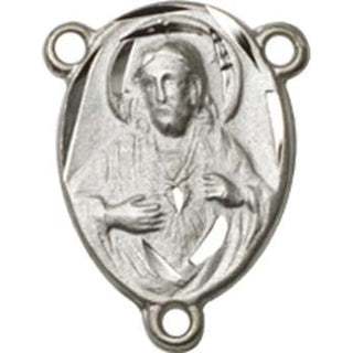 Sterling Silver Scapular Rosary Center