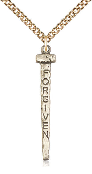 14kt Gold Forgiven Nail Medal