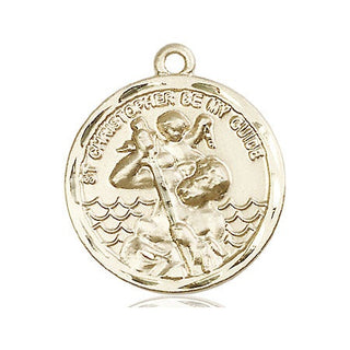 14kt Gold Filled Saint Christopher Medal