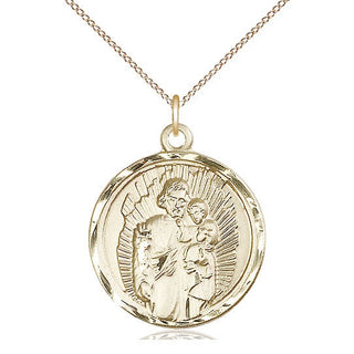 14kt Gold Saint Joseph Medal