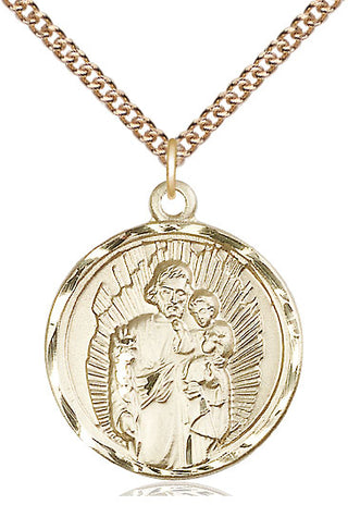 14kt Gold Saint Joseph Medal